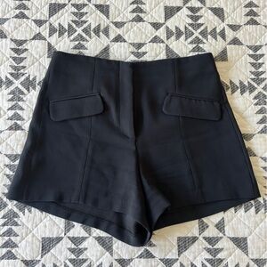 Anthropologie Black Shorts with Tailored Design